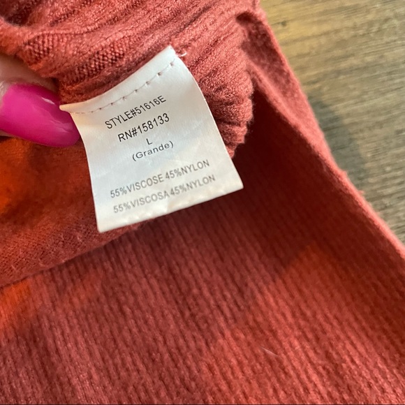 Staccato Burnt Orange Sweater - Picture 3 of 4